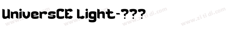 UniversCE Light字体转换